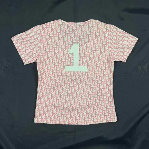 Christian Dior J’Adore John Galliano Era Number 1 Monogram Pink Top - Picture 3 of 6